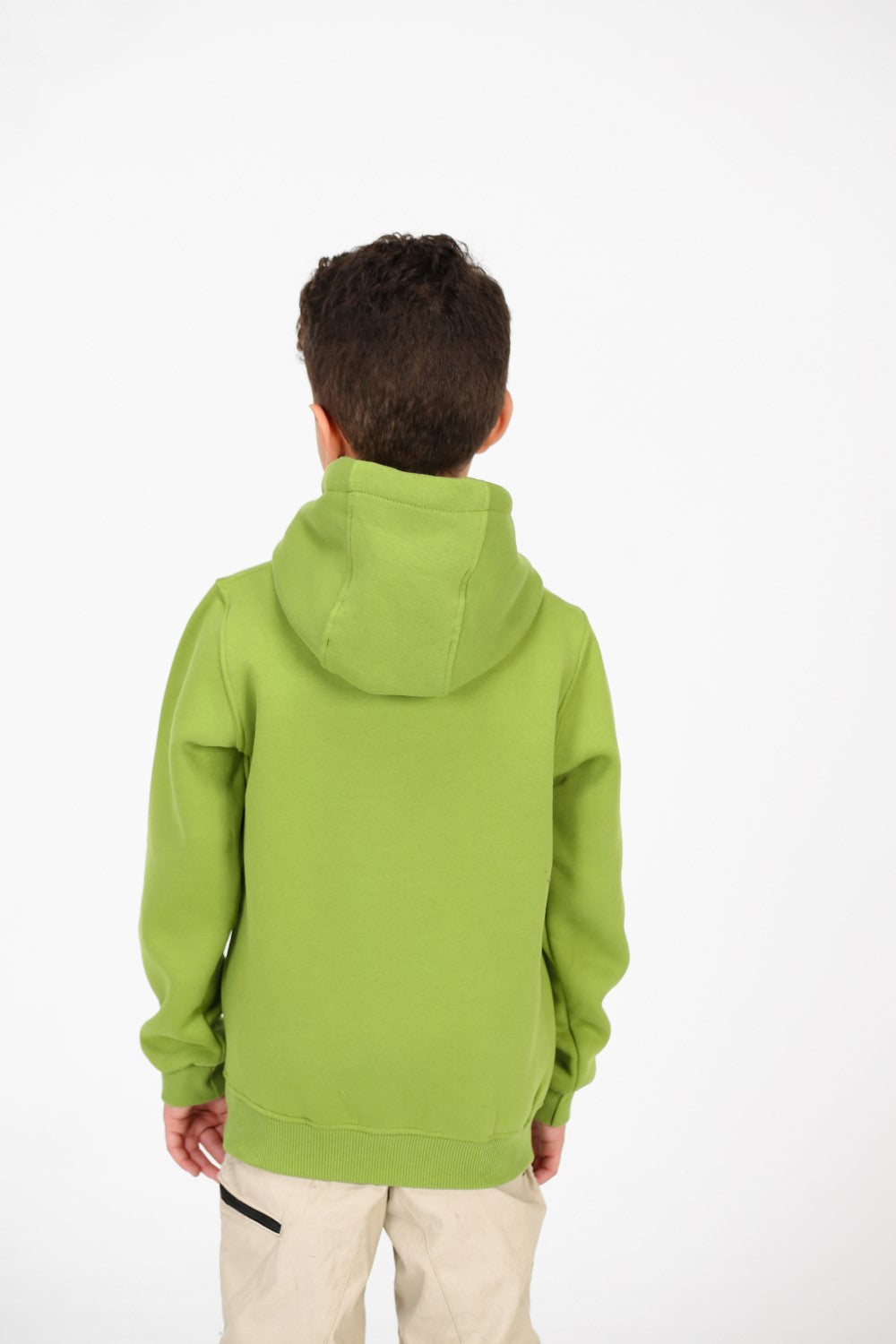 Boy's Basic Hoodie Sweatshirt With Kangaroo Pocket On The Front