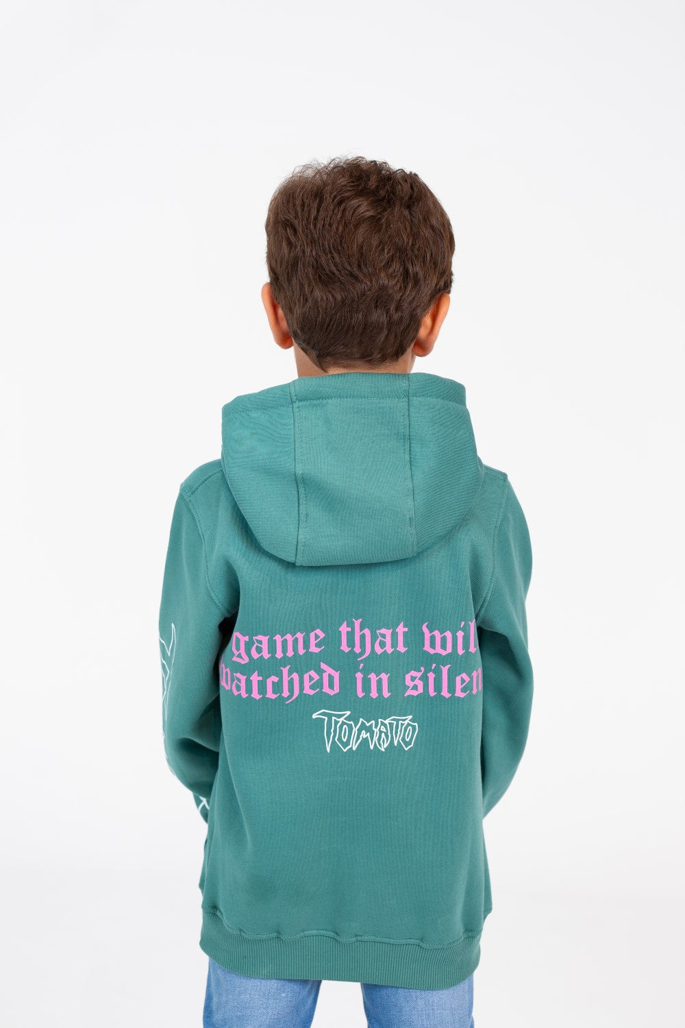 Boy's printed Hooded Sweatshirt With Long Sleeves