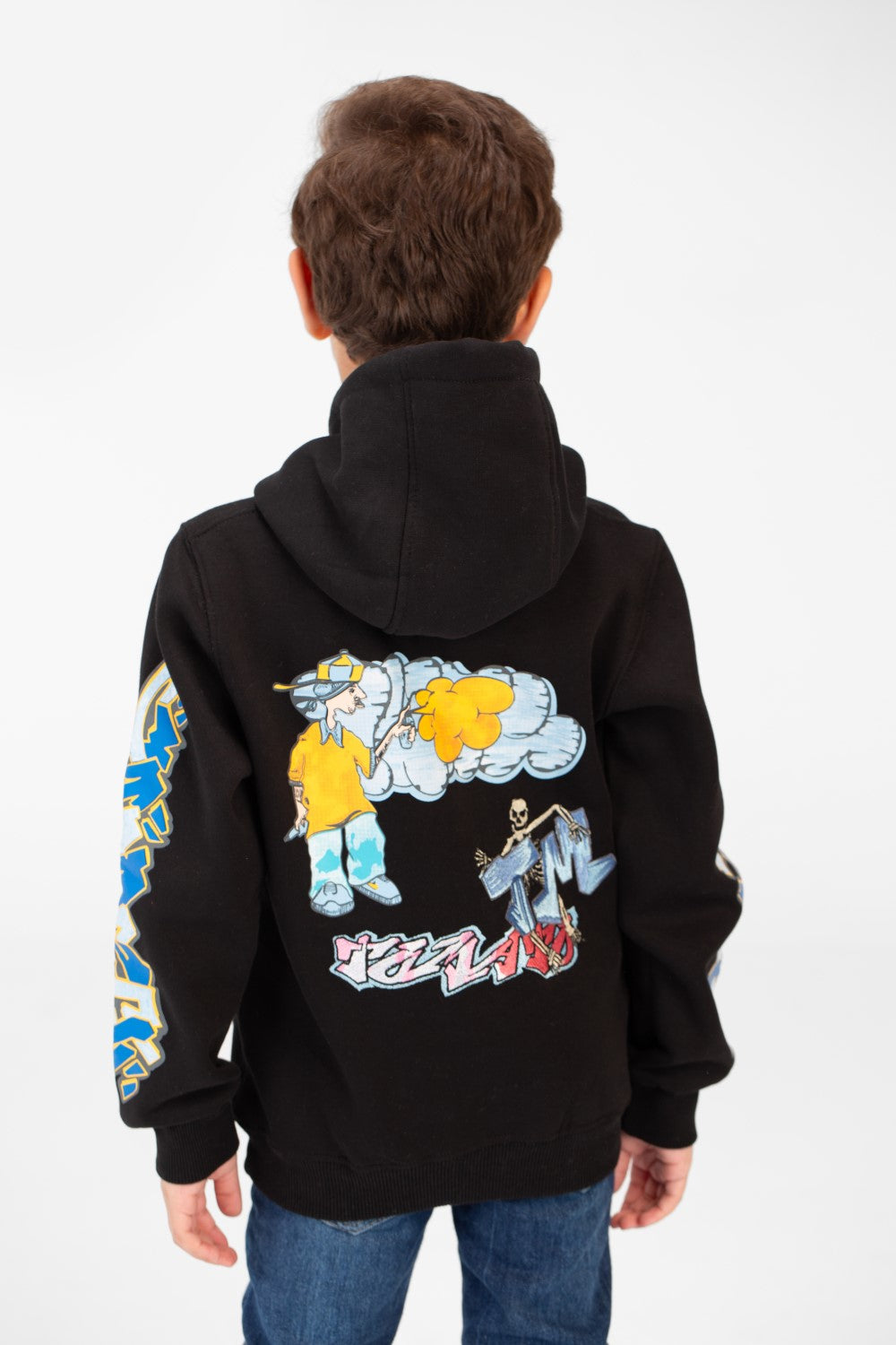 Boy's Printed Hoodie Sweatshirt With Front Pocket