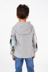 Boy's Hoodie With Colorful Print And Long Sleeves