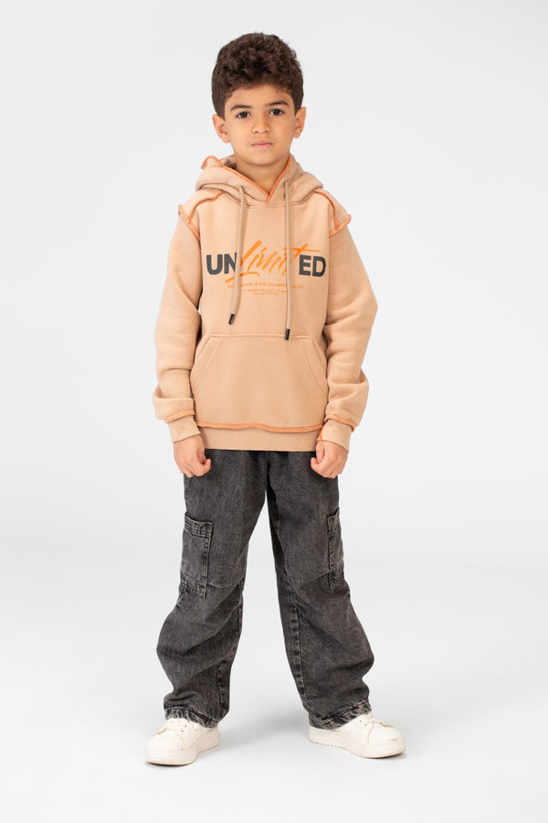 Boy's Milton Printed Hoodie Sweatshirt With A Modern Fit
