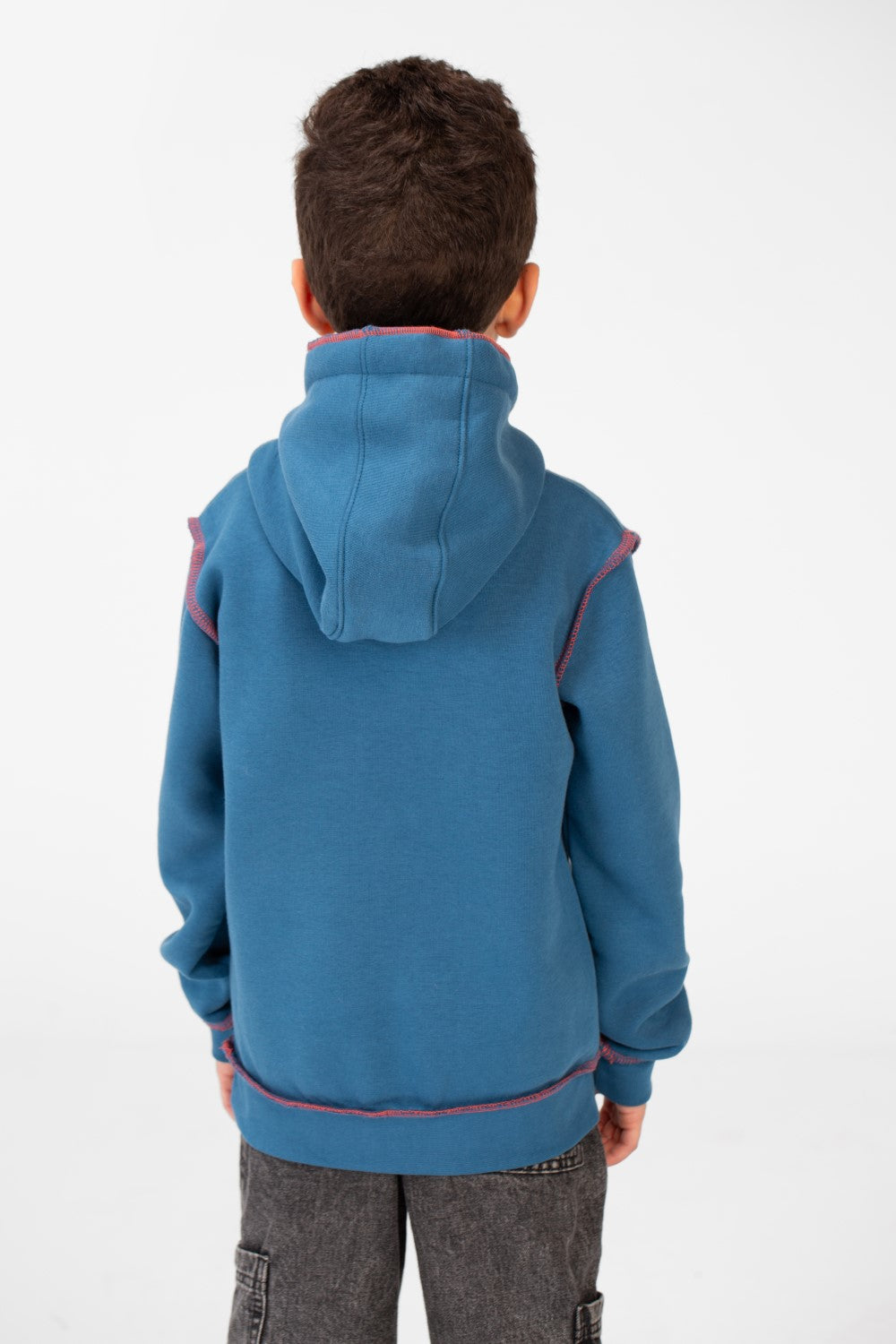 Boy's Milton Printed Hoodie Sweatshirt With A Modern Fit