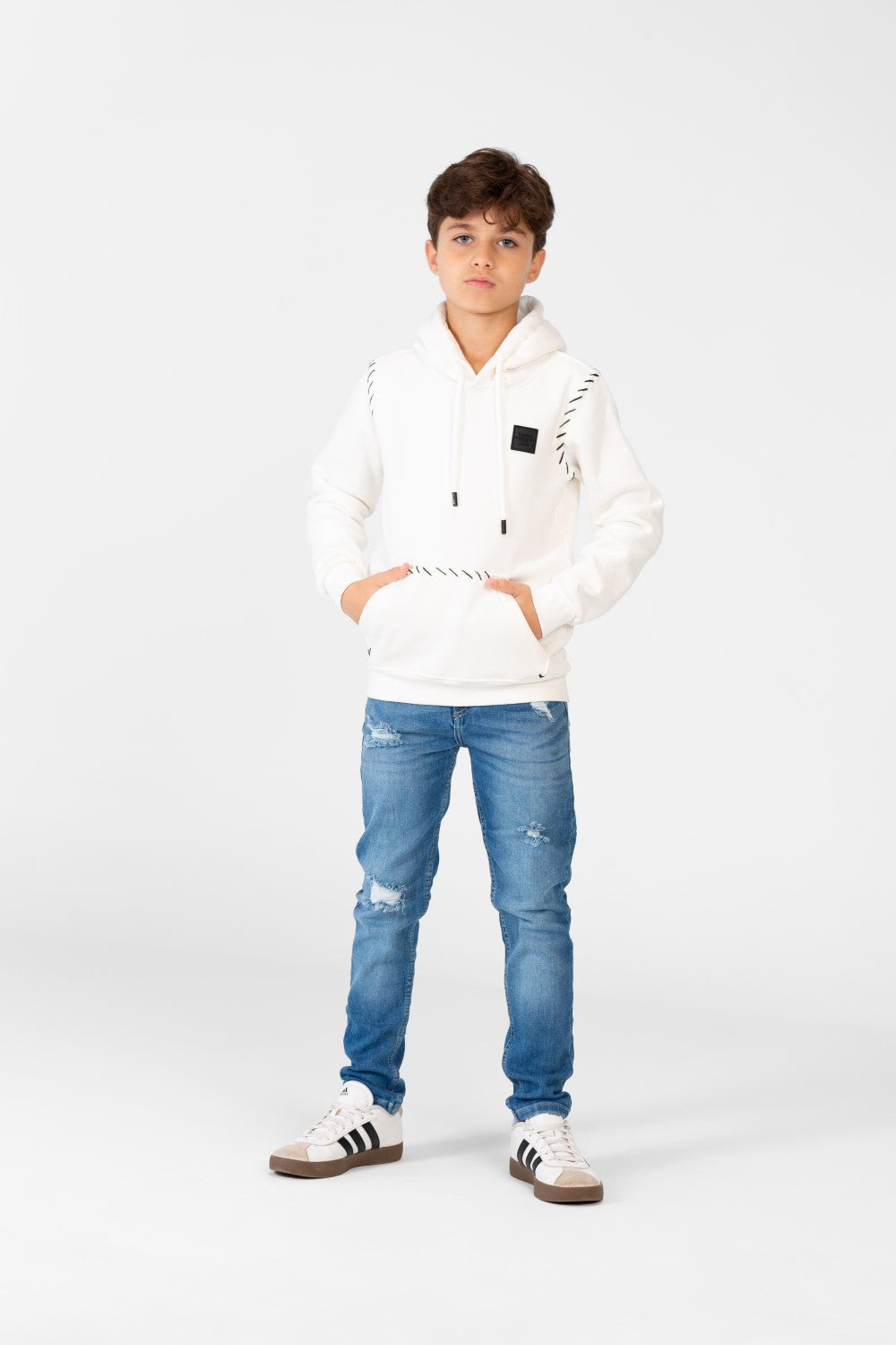 Boy's Comfort Fit Hoodie Sweatshirt With A Front Pocket