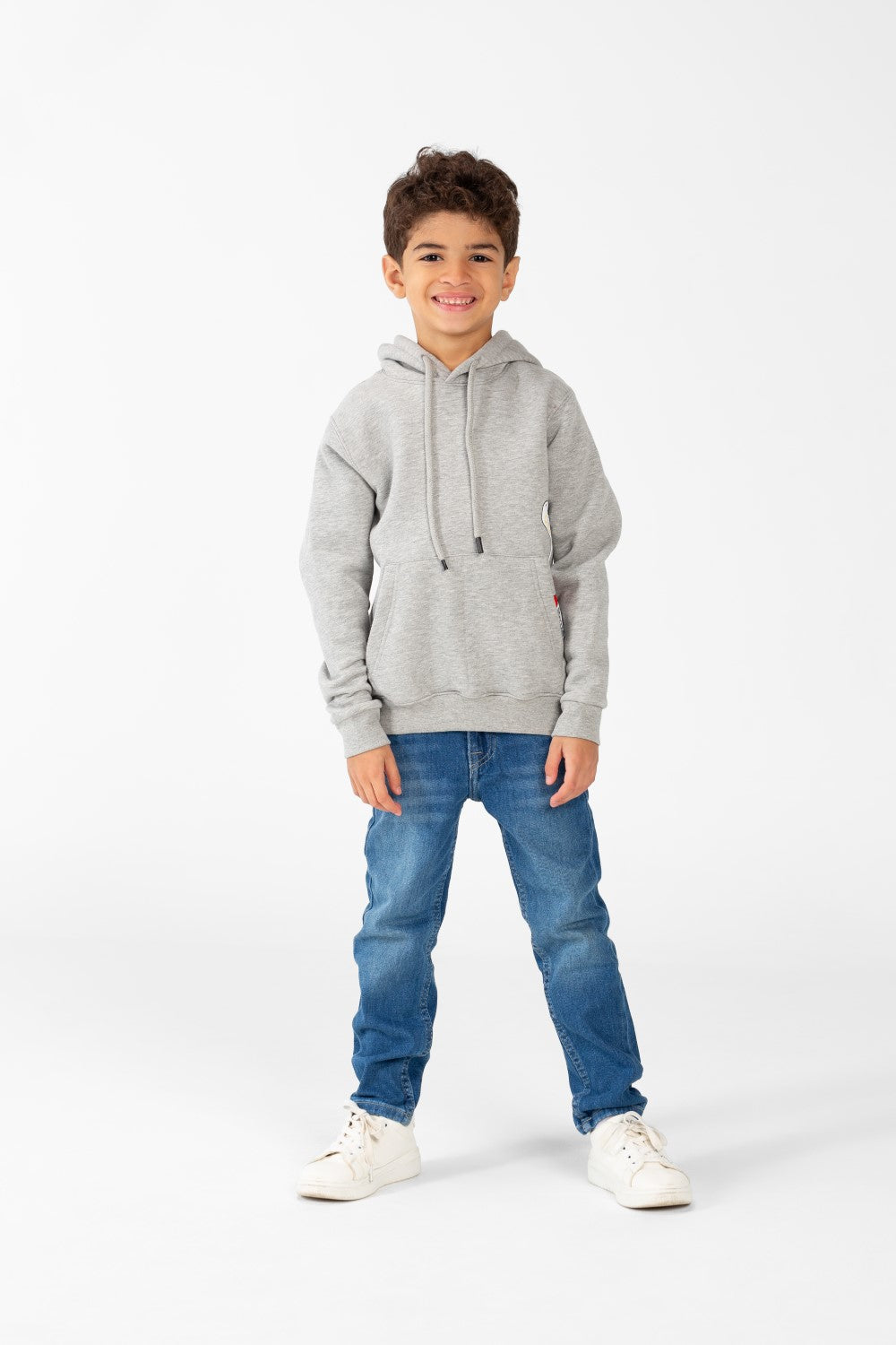Boy's Hoodie Sweatshirt With Pocket Print And Long Sleeves