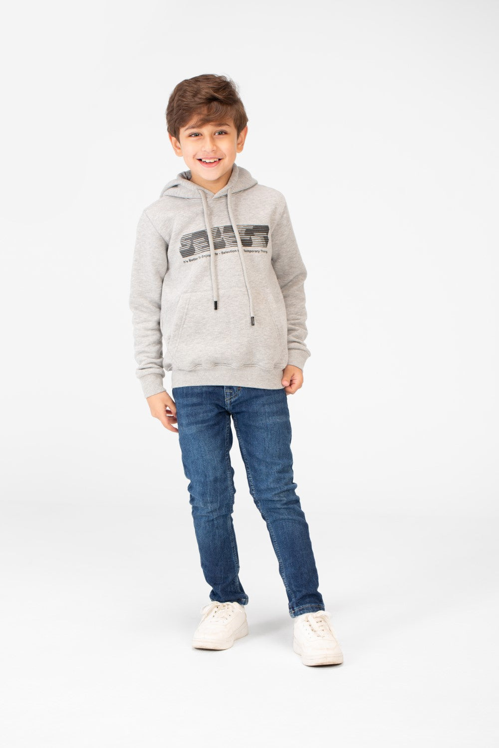 Boy's Milton Hood Sweatshirt With Front Print