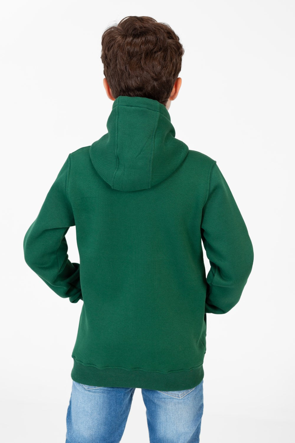 Boy's Basic Tomato Sweatshirt With Kangaroo Pocket