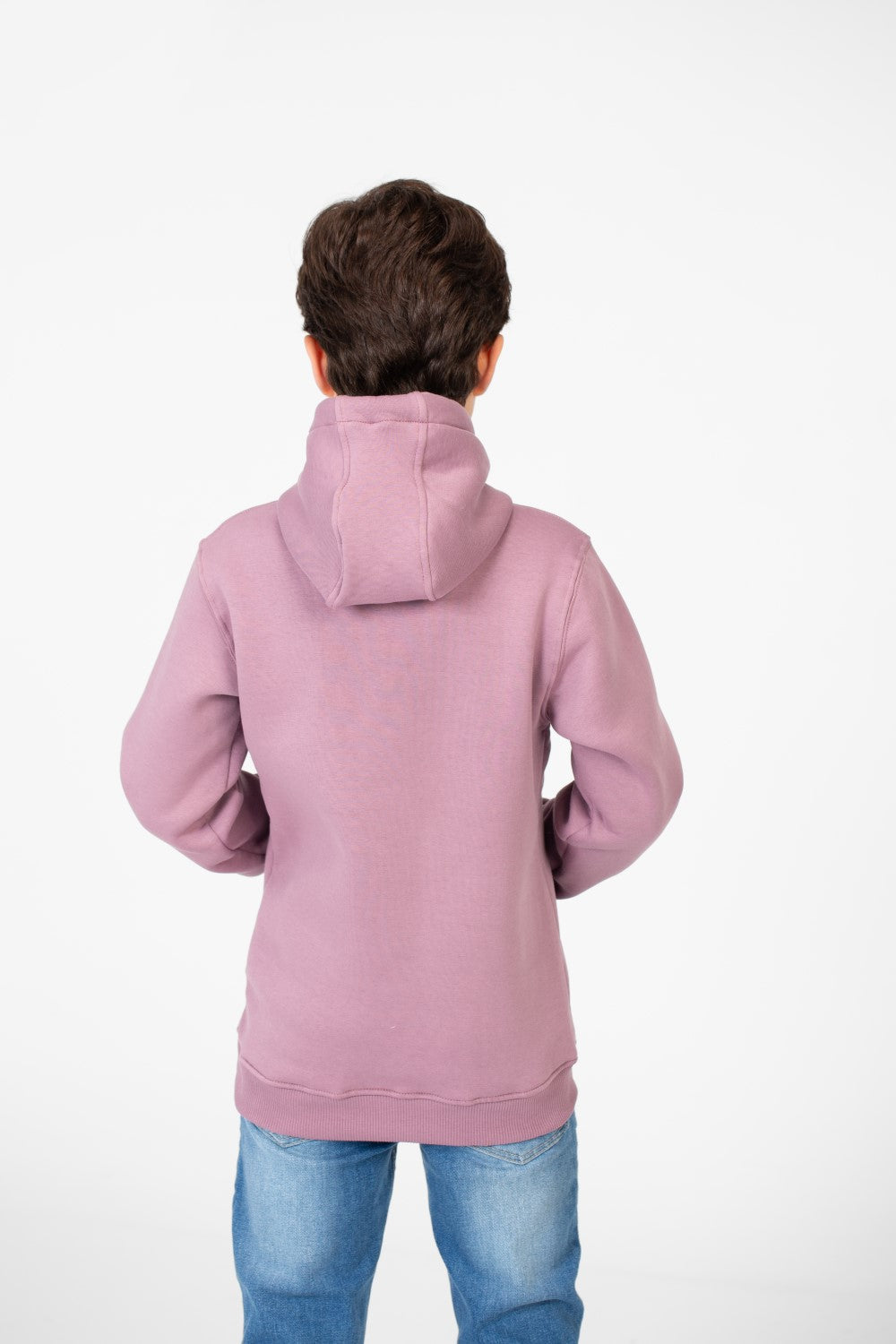 Boy's Basic Tomato Sweatshirt With Kangaroo Pocket
