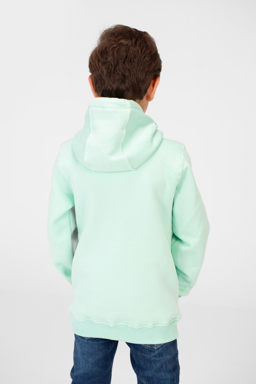 Boy's Basic Tomato Sweatshirt With Kangaroo Pocket