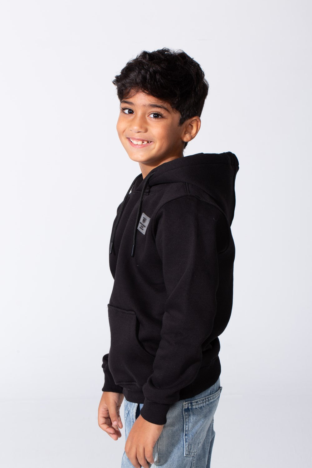 Boy's Tomato Slim Fit Milton Long Sleeves Hoodie Sweatshirt With Front Kangaroo Pocket