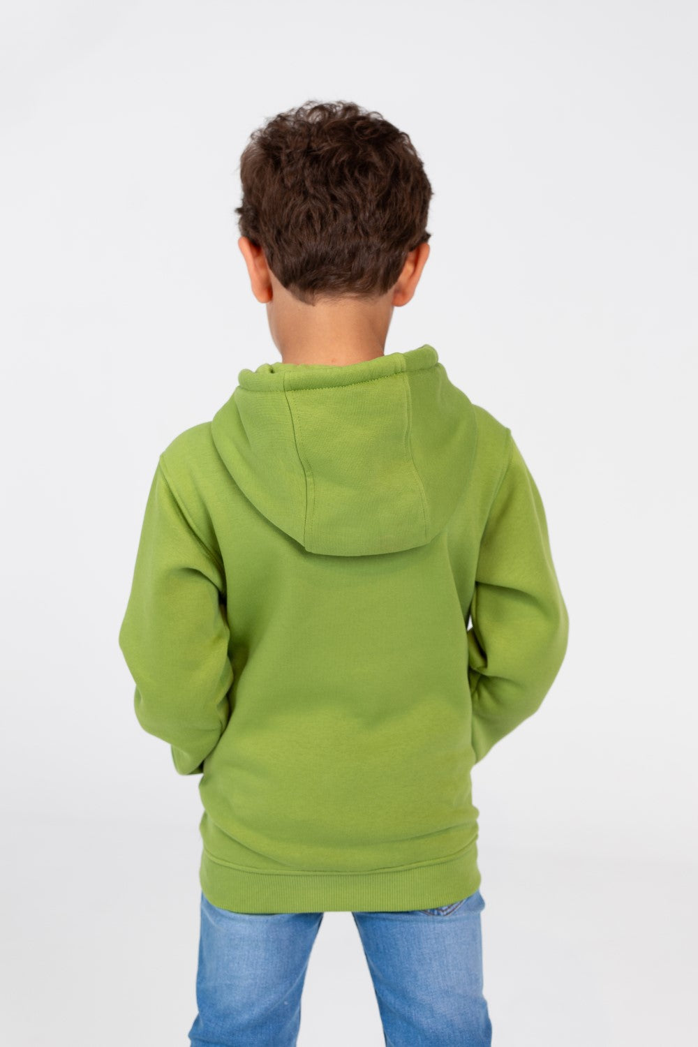 Boy's Basic Hoodie Cut Sweatshirt With Front Print