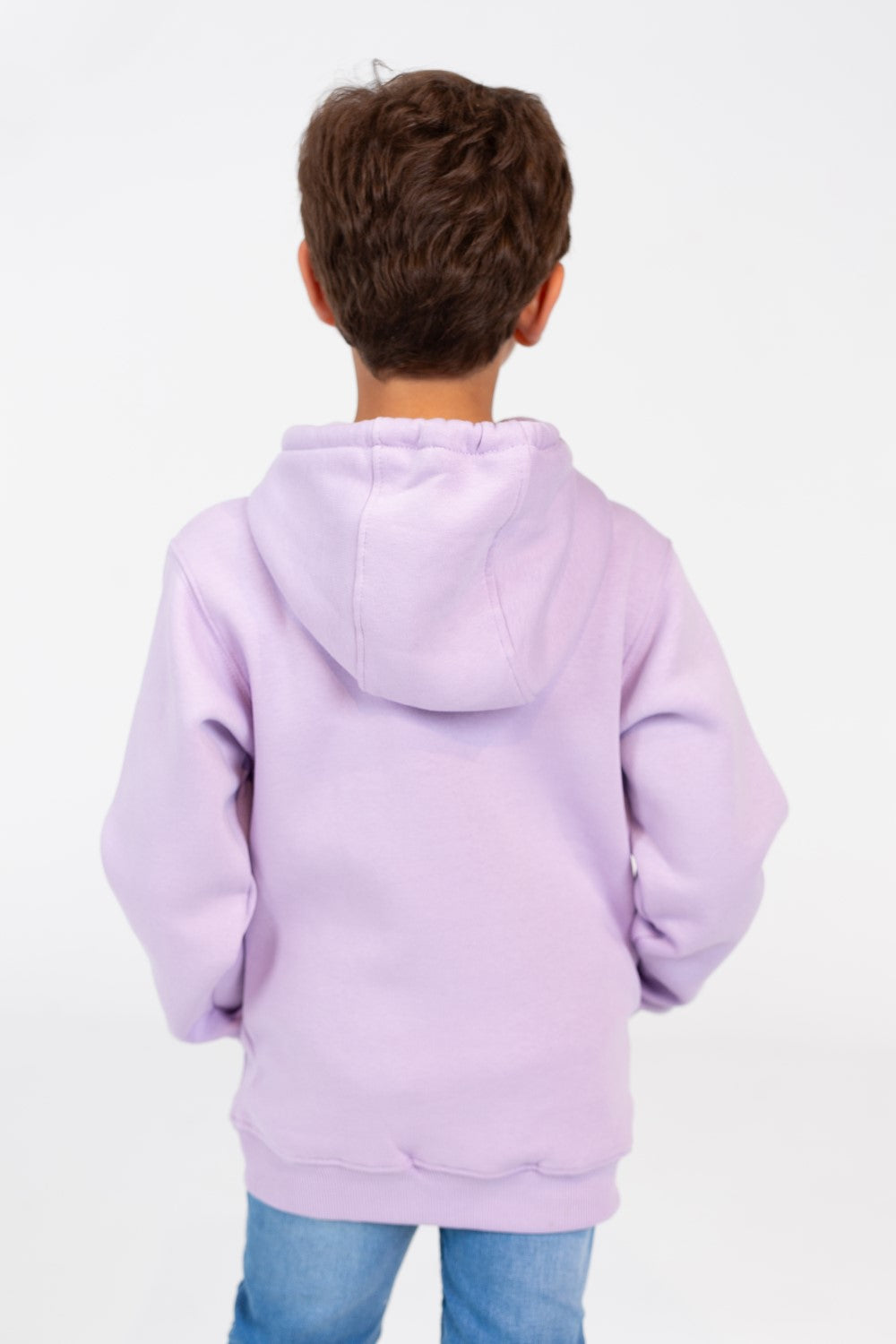Boy's Basic Hoodie Cut Sweatshirt With Front Print