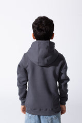 Boy's Tomato Basic Slim Fit Milton Hoodie Sweatshirt With Front Pocket