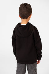 Boy's Basic Hood Sweatshirt With Zippers