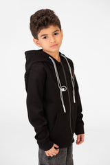 Boy's Basic Hood Sweatshirt With Zippers
