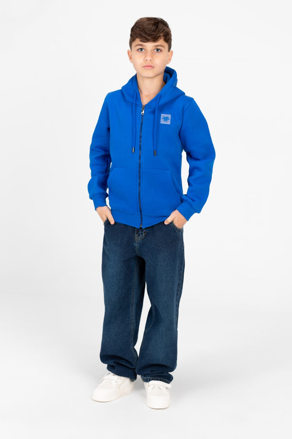 سويت شيرت بغطاء رأس بسحاب كامل Tomato للأولاد