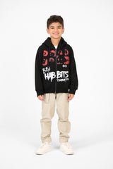 Boy's Tomato Printed Full Zip Sweatshirt