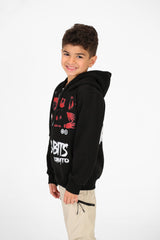 Boy's Tomato Printed Full Zip Sweatshirt