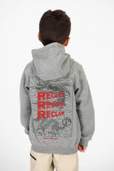 Boy's Printed Zip Up Sweatshirt With Pockets And Long Sleeves
