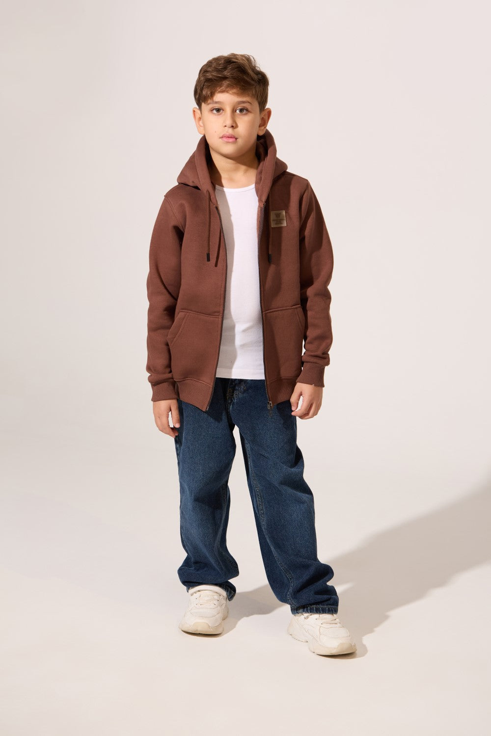 سويت شيرت بغطاء رأس بسحاب كامل أمامي Tomato للأولاد