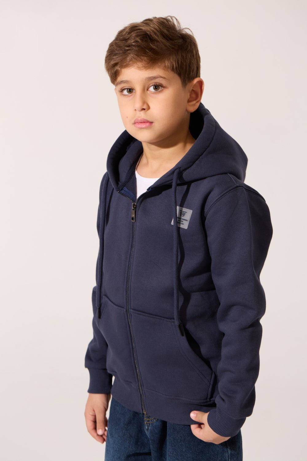 سويت شيرت بغطاء رأس بسحاب كامل أمامي Tomato للأولاد