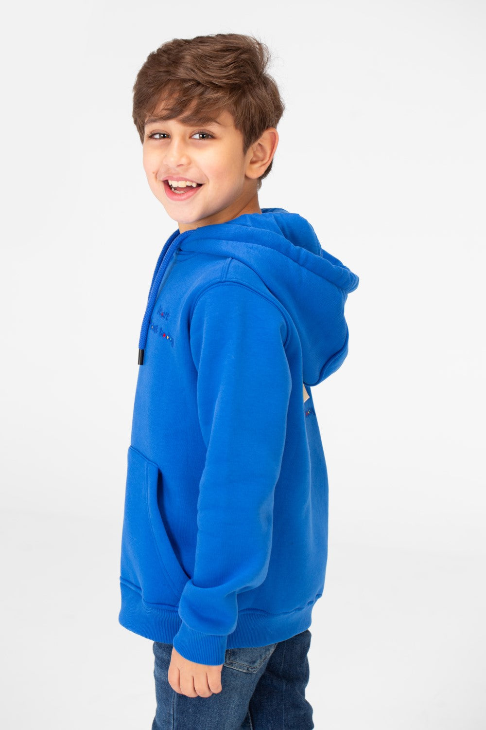 Boy's Milton Printed Sweatshirt With Full Front Zip