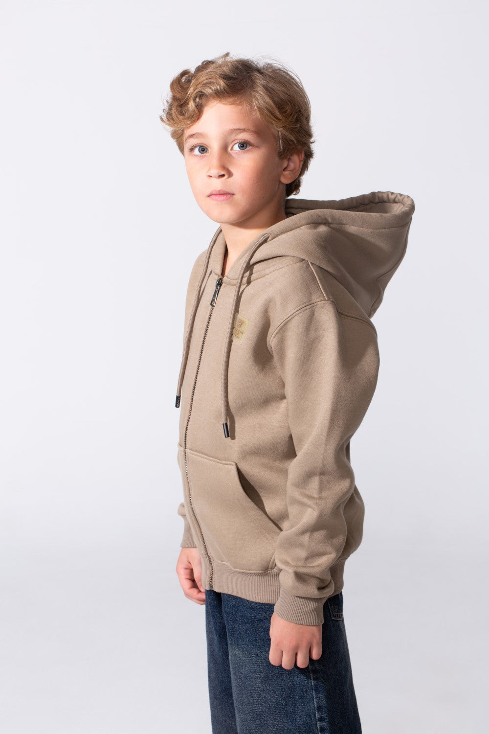 Boy's Slim Fit Milton Hoodie Sweatshirt With Full Front Zipper And Long Sleeves