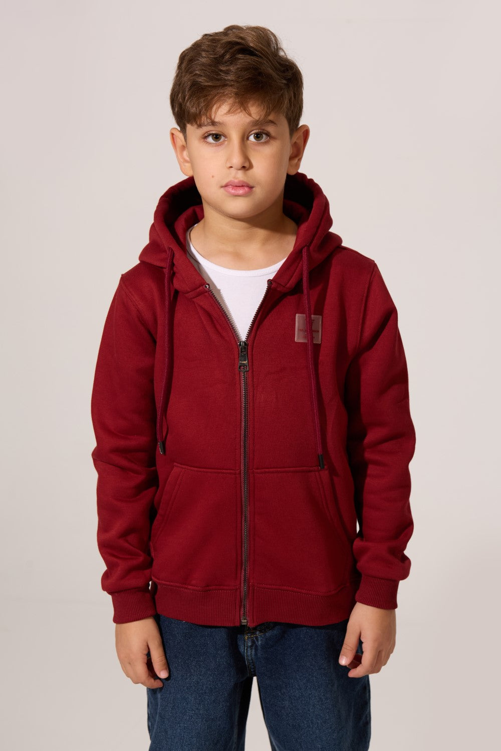 Boy's Slim Fit Milton Hoodie Sweatshirt With Full Front Zipper And Long Sleeves