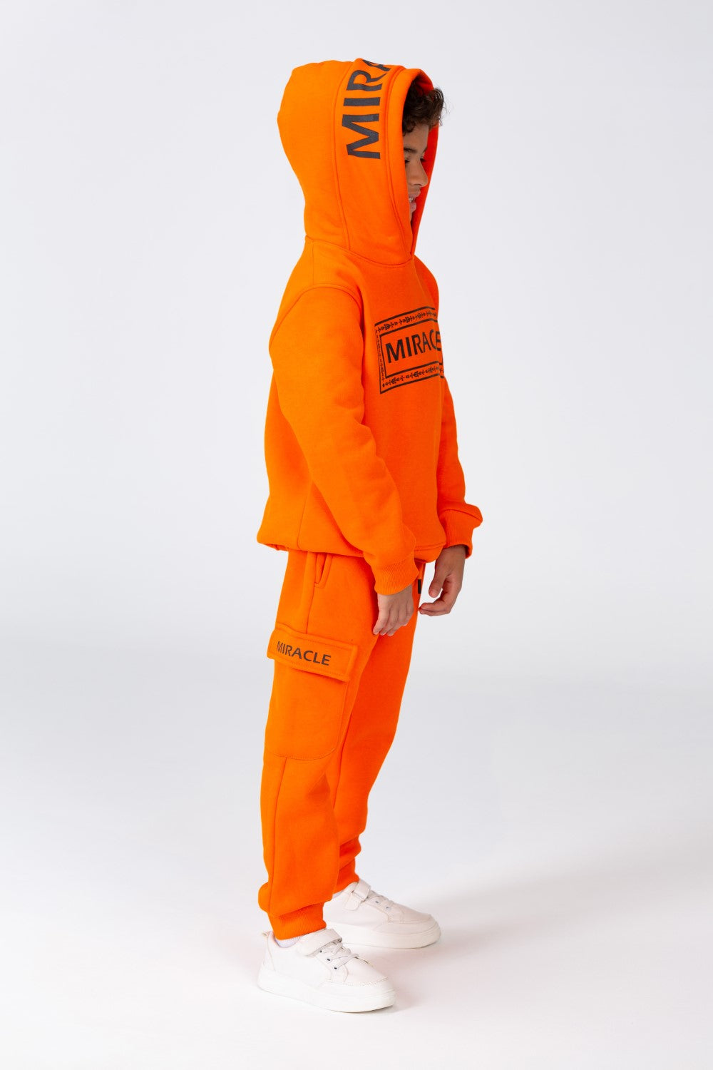 Boy's Winter Printed Training Suit In Milton Material