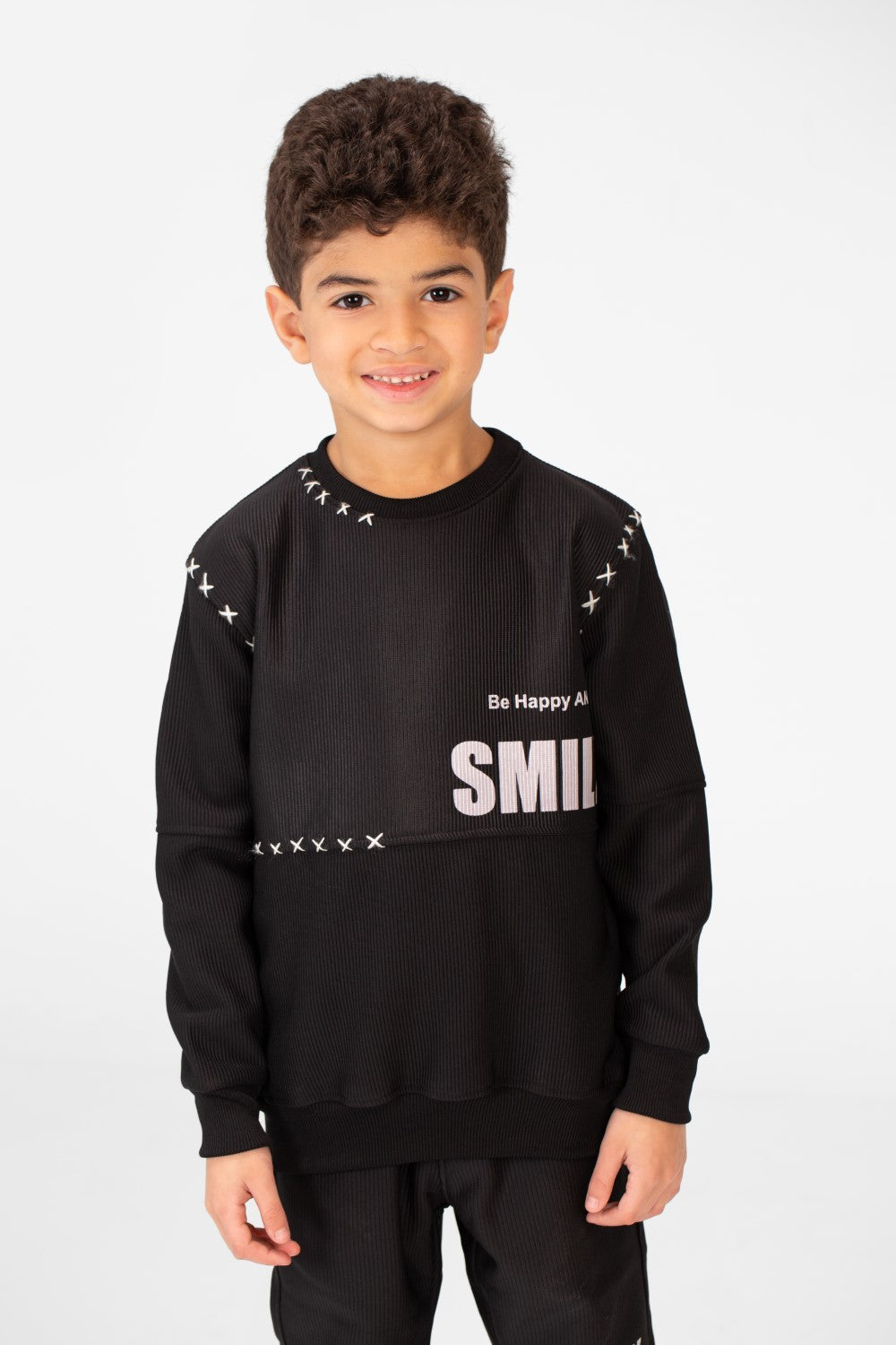 Boy's Melton Printed Two Pieces Training Suit