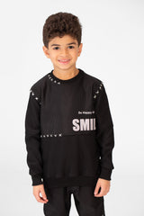 Boy's Melton Printed Two Pieces Training Suit