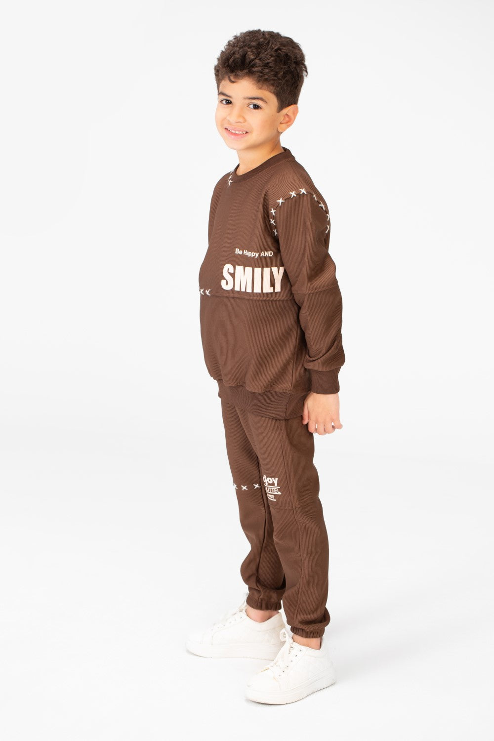 Boy's Melton Printed Two Pieces Training Suit