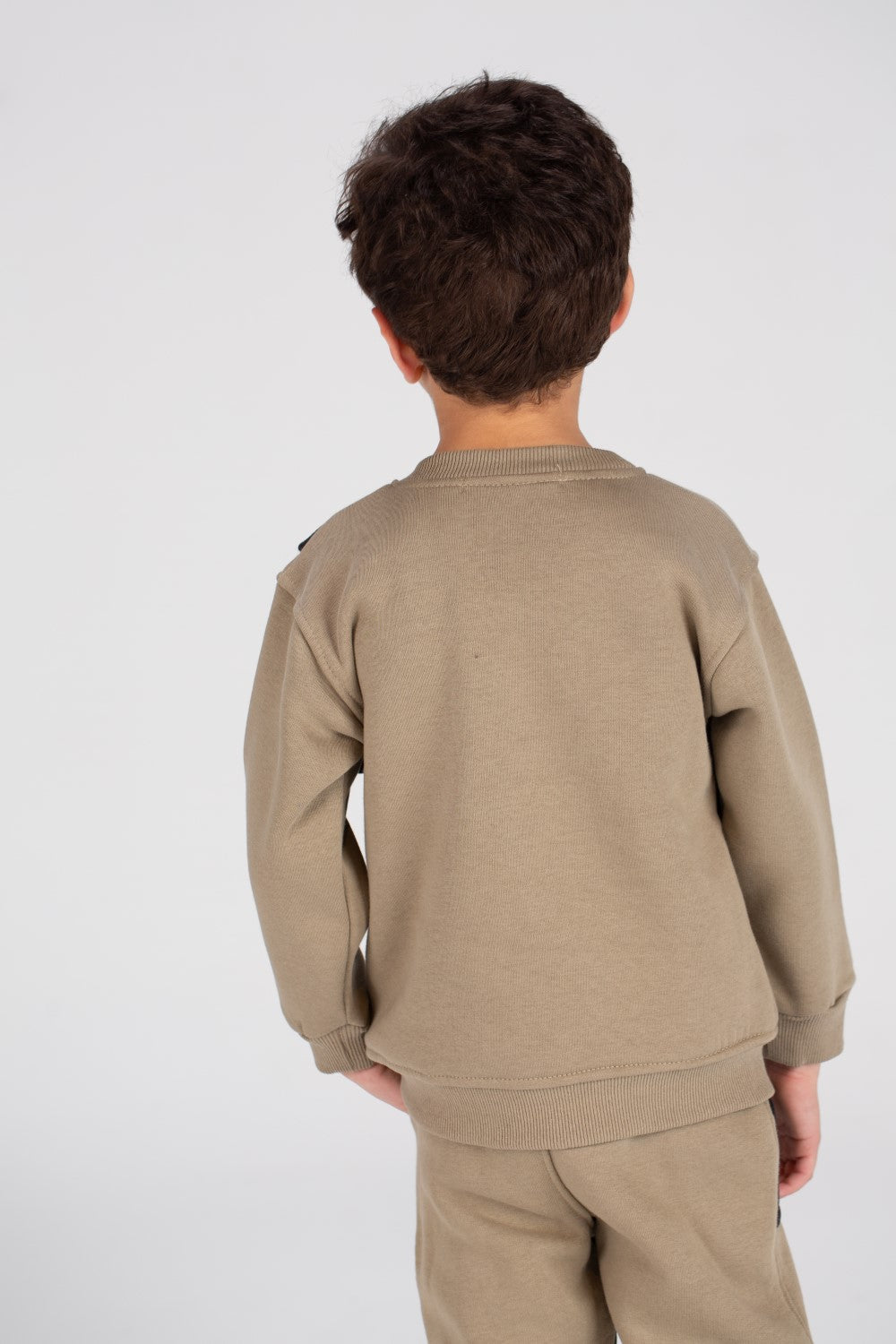 Boy's Padded Made Of Soft Melton Front Pocket Training Suit