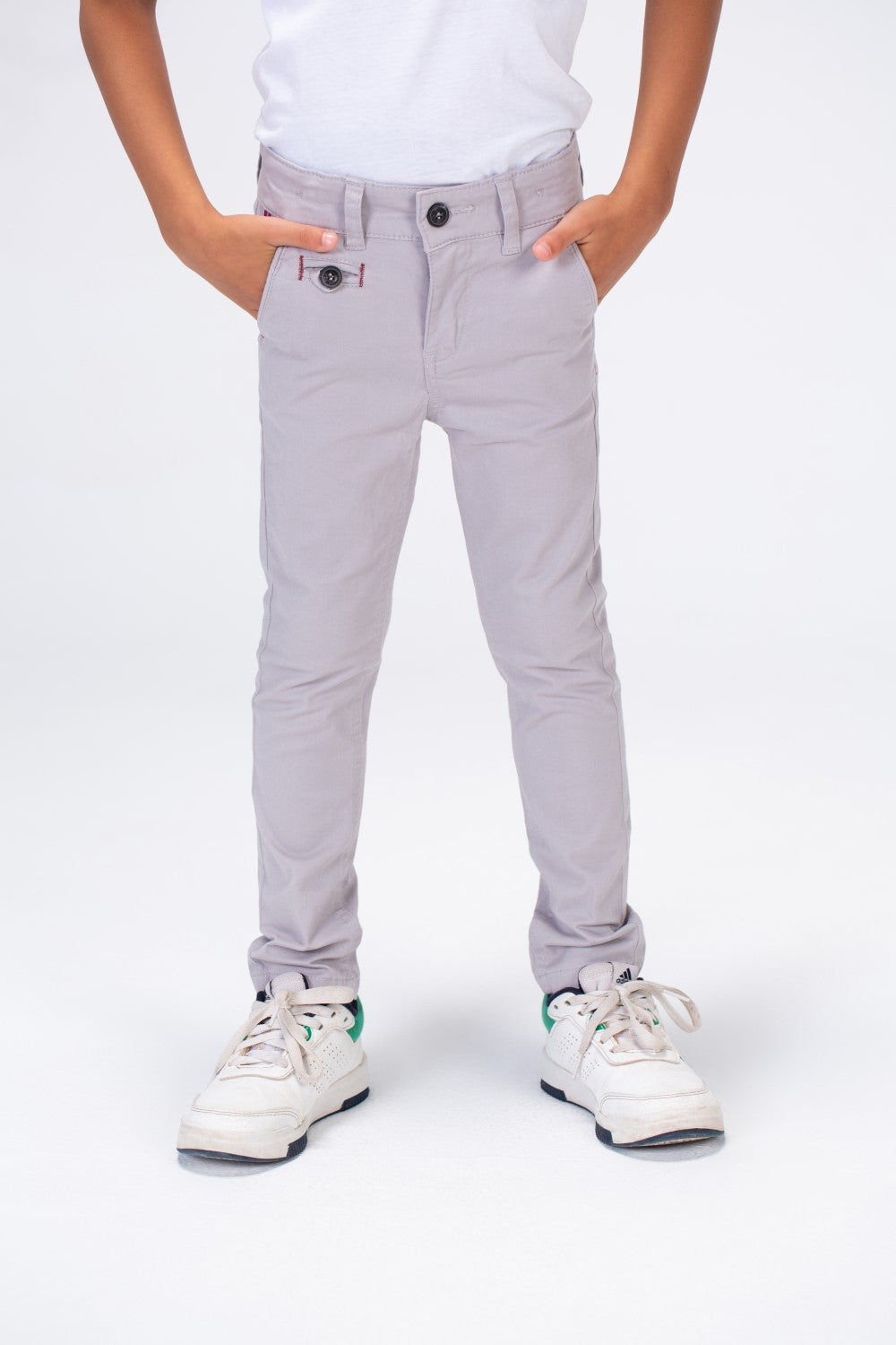 Boys Gabardine Trousers Pants With A Modern Fit And Basic Colours