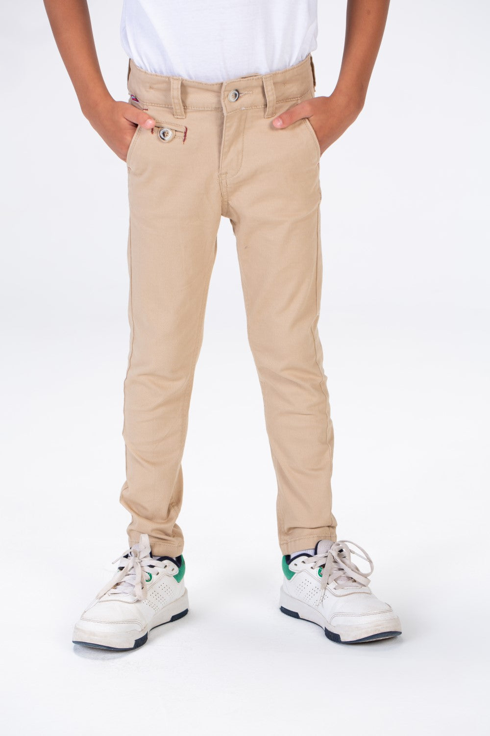 Boys Gabardine Trousers Pants With A Modern Fit And Basic Colours