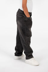 Boy's Wide Leg Jeans Pants With Five Pockets And Modern Design