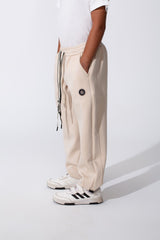Boy's Tomato Oversized Sweatpants With Drawstring Waist And Pockets