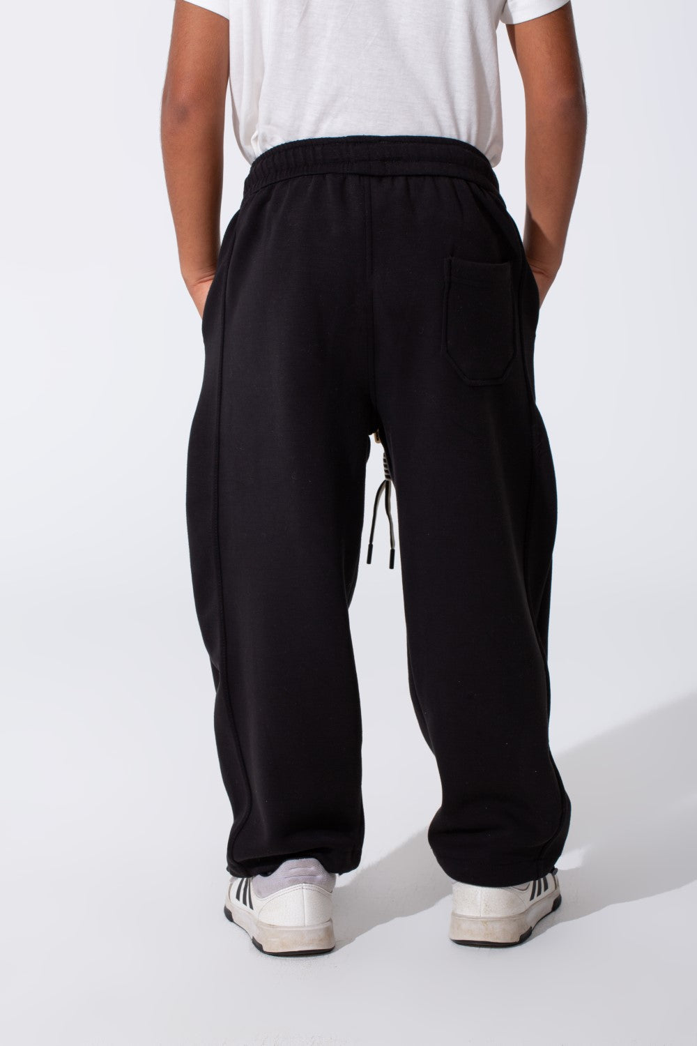 Boy's Tomato Oversized Sweatpants With Drawstring Waist And Pockets