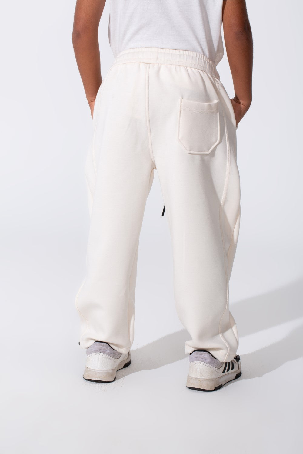 Boy's Tomato Oversized Sweatpants With Drawstring Waist And Pockets