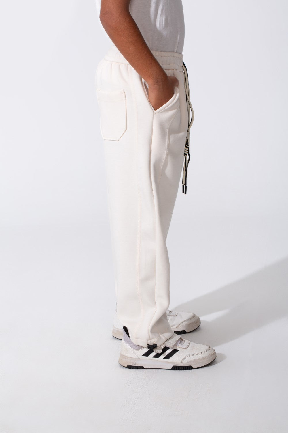 Boy's Tomato Oversized Sweatpants With Drawstring Waist And Pockets