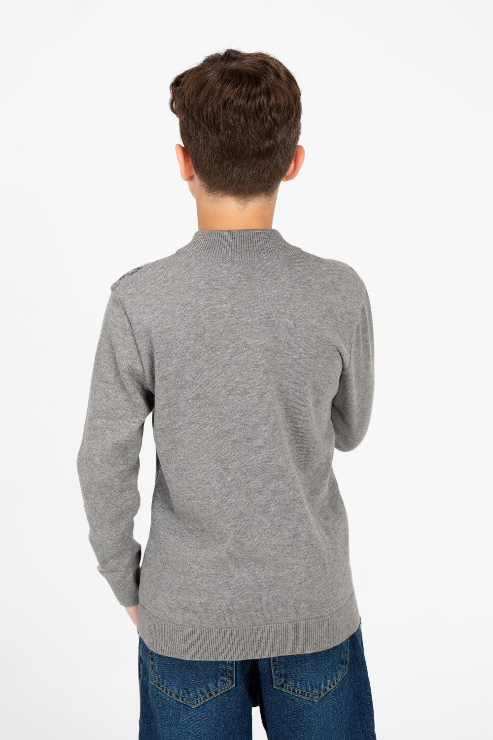 Boy's Jakar Printed Full Zip Long Sleeve Pullover Sweater