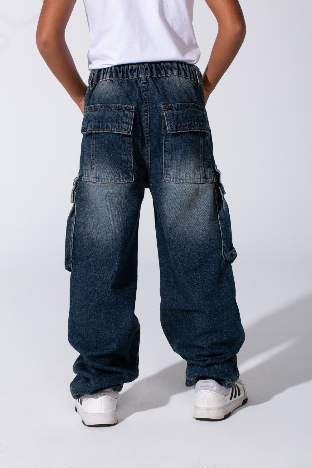 Boy's Cargo Jeans Pants With Pockets And A High Quality Modern Design