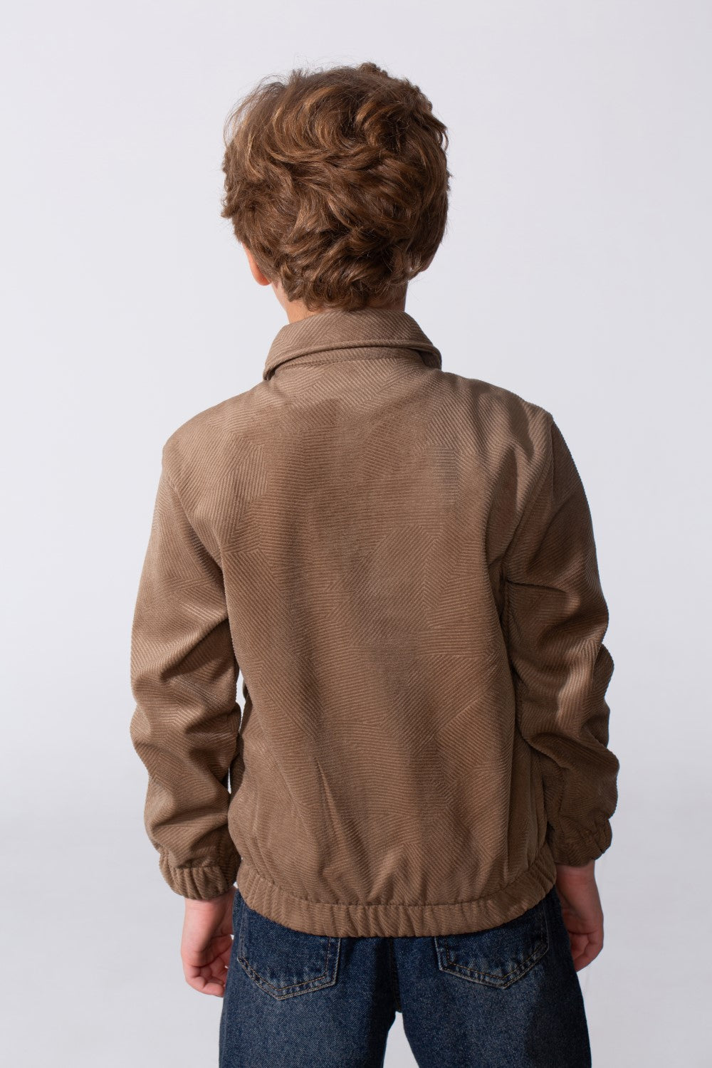 Boy's Winter Long Sleeves Slim Fit Velvet Shirt With Buttons