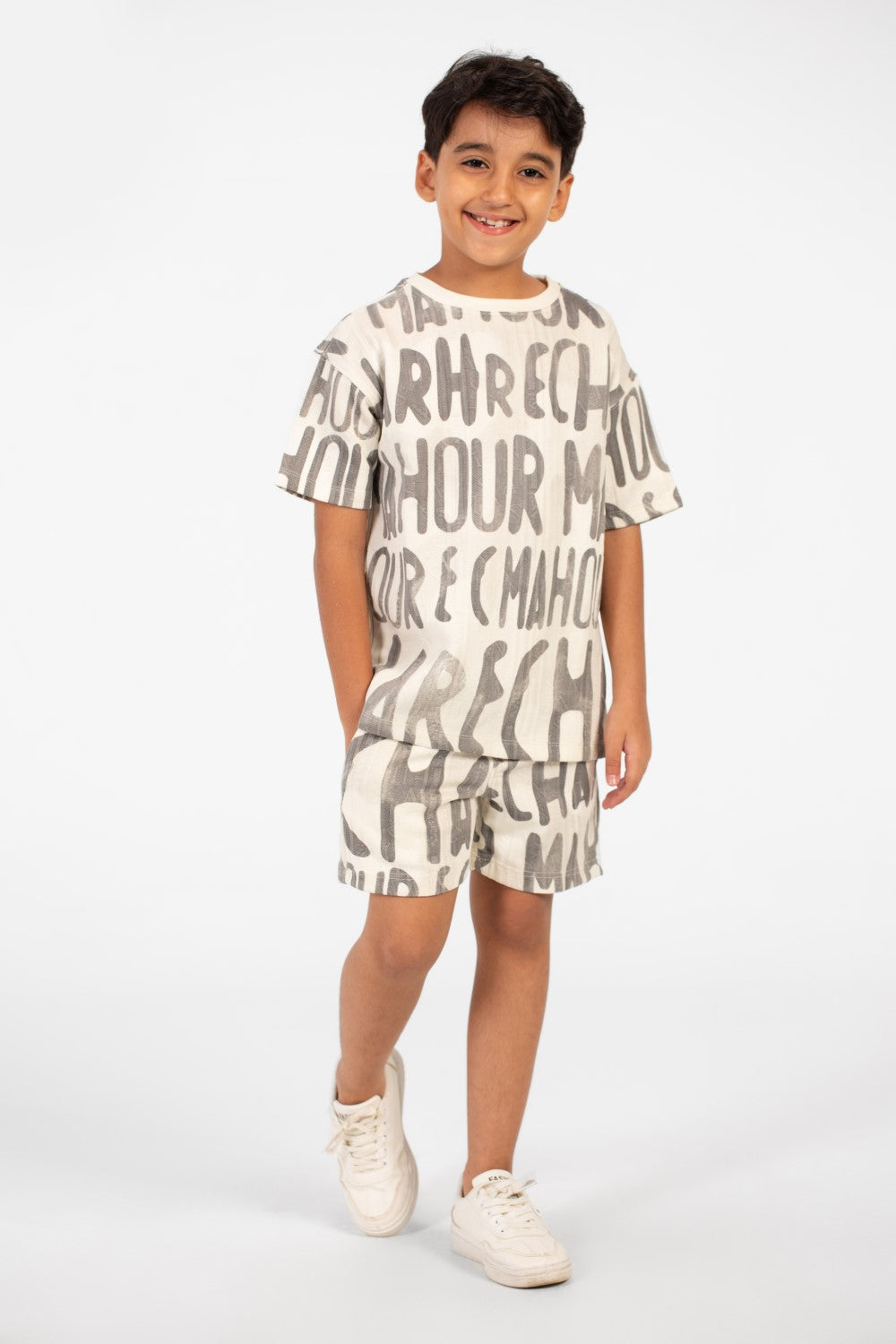 Boy's Oversized All Over Print Outfit