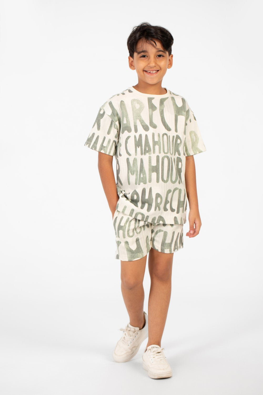 Boy's Oversized All Over Print Outfit