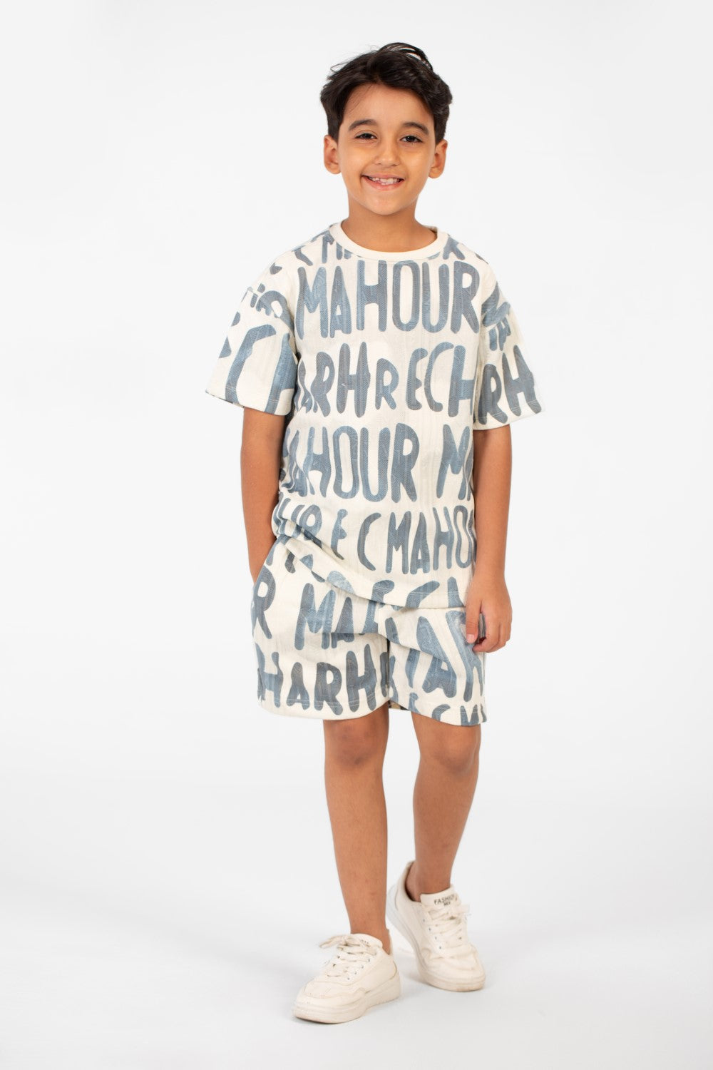 Boy's Oversized All Over Print Outfit