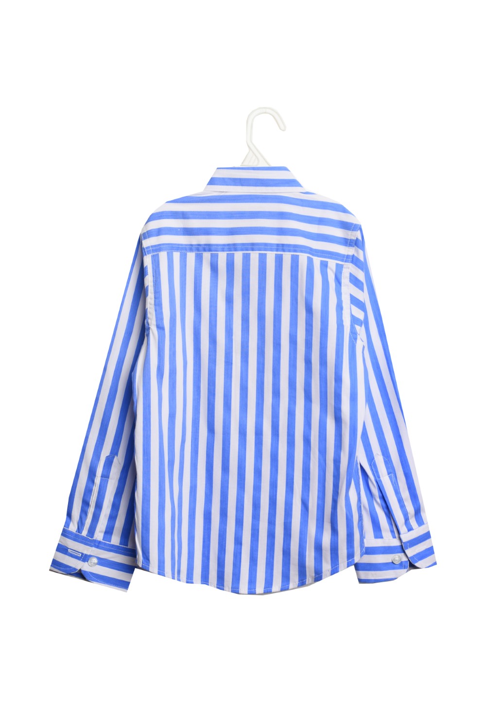 Boy's Unique Style Regular Fit Cotton Shirt With Striped Details That Features A Unique Cut