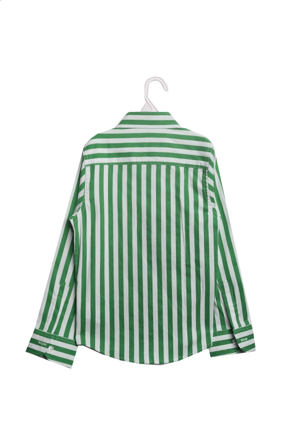 Boy's Unique Style Regular Fit Cotton Shirt With Striped Details That Features A Unique Cut