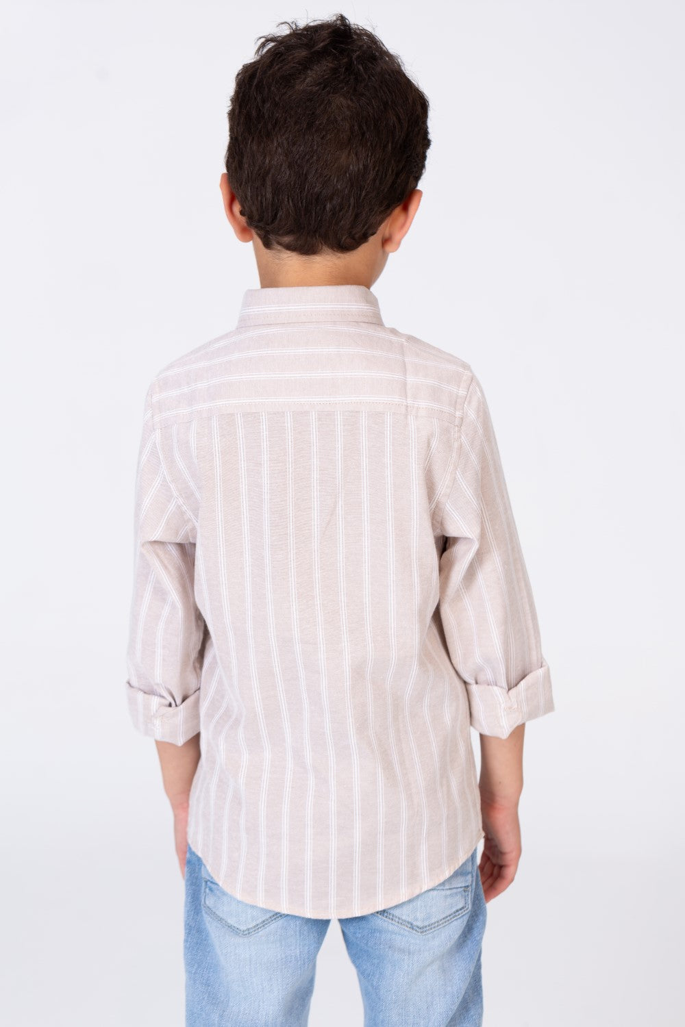 Boys colorful shirt with unique trendy stripes