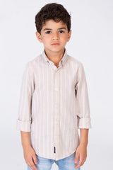 Boys colorful shirt with unique trendy stripes