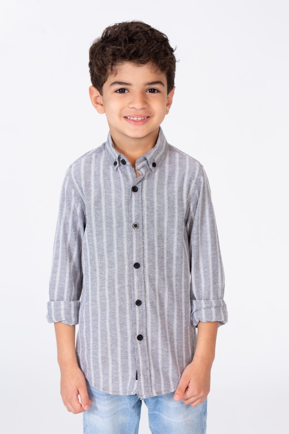 Boys colorful shirt with unique trendy stripes
